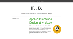 Desktop Screenshot of idux.com