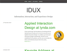 Tablet Screenshot of idux.com
